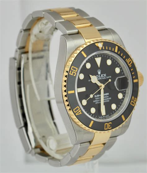 ceas rolex submariner silver gold black|rolex submariner 126613.